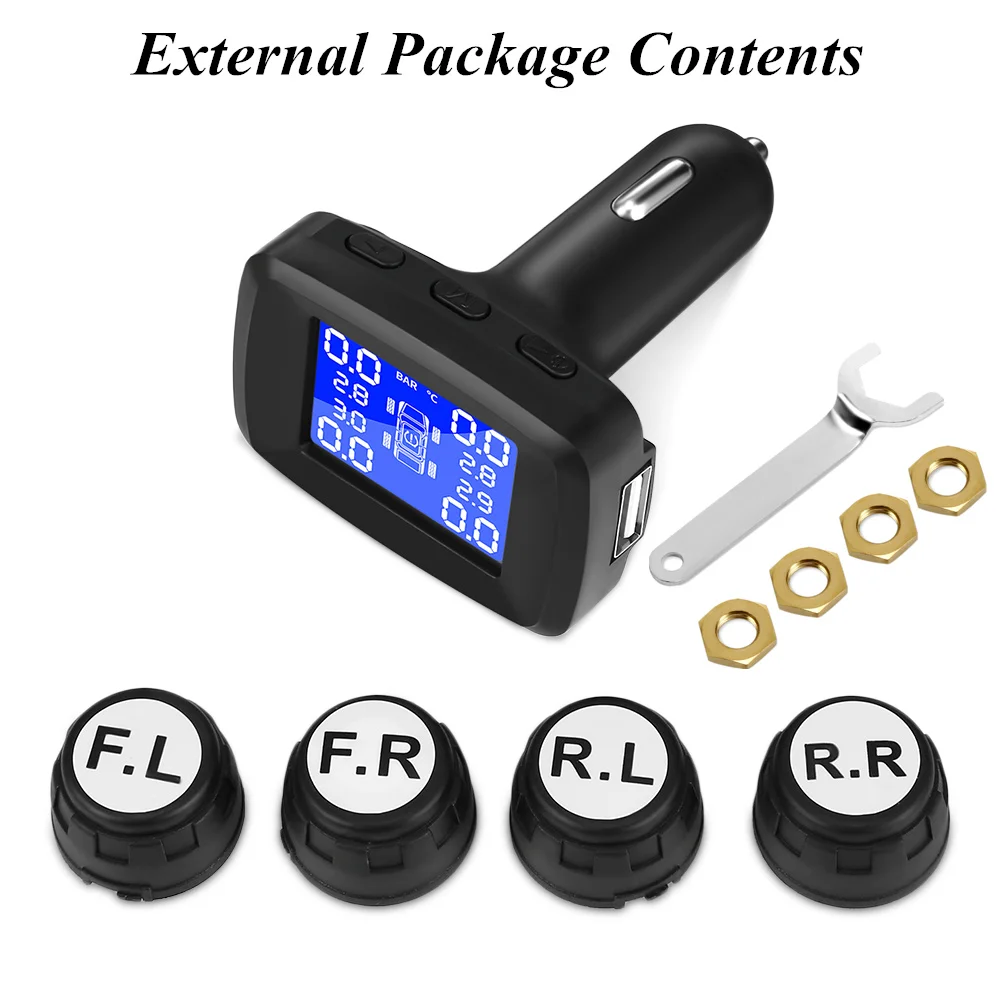 Умная Автомобильная TPMS система контроля давления в шинах электронная сигарета
