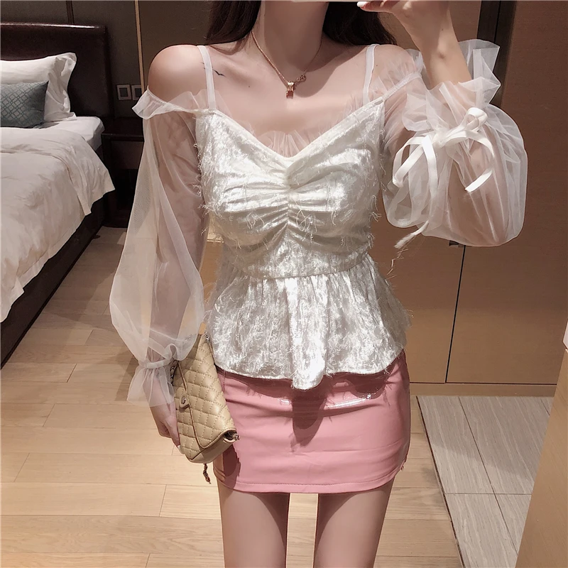 Moda feminina дизайнерские рубашки Осенний бренд женские модные блузки перспективная