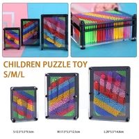 1pc 3d clone pin art plastic toy funny game pinart 3d clone shape pin art shoumo colorful needle child get face palm model