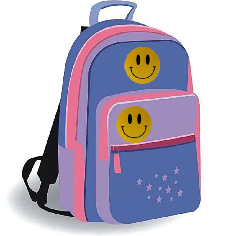 

1000pcs Yellow Happy Smile Face Stickers 2" Circle Teacher Labels Self-adhesive Smile Stickers for Cloth Bags Diary Decoration