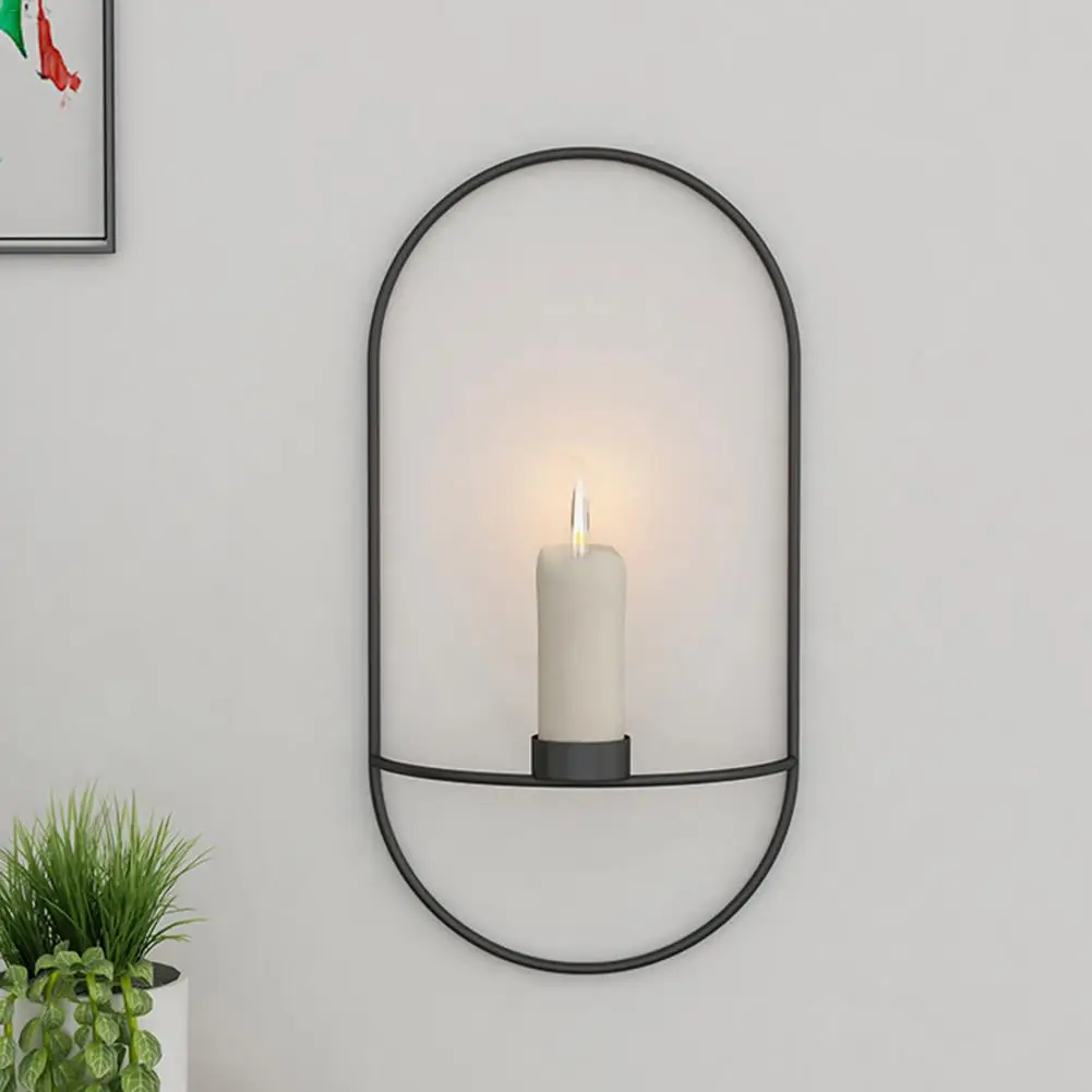 3D инновационный подсвечник геометрический металлический ваза простое настенное