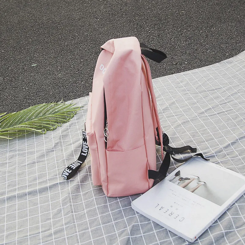 Новинка 3 шт./комплект симпатичный рюкзак женские холщовые дорожные сумки