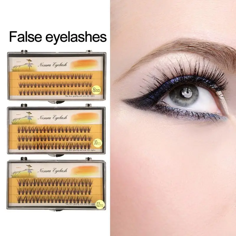 Мягкие Накладные ресницы ручной работы из косметического волокна 0.07C локон для