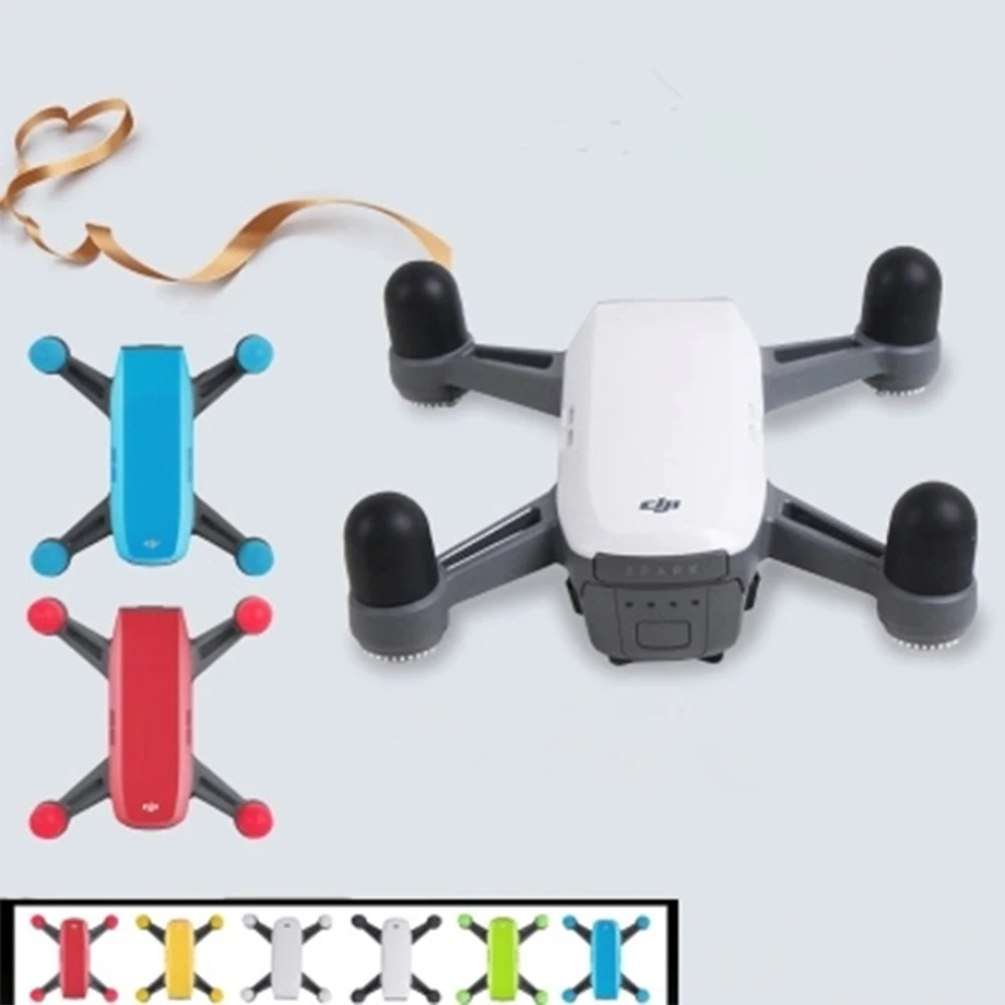 Для DJI Spark аксессуары 4 шт крышки для мотора защитный силиконовый чехол Quadcopter