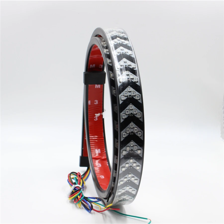 

Universal 120cm Arrow Style LED Flowing Turn Signal Brake Light Double FLash Lamp Bar Waterproof