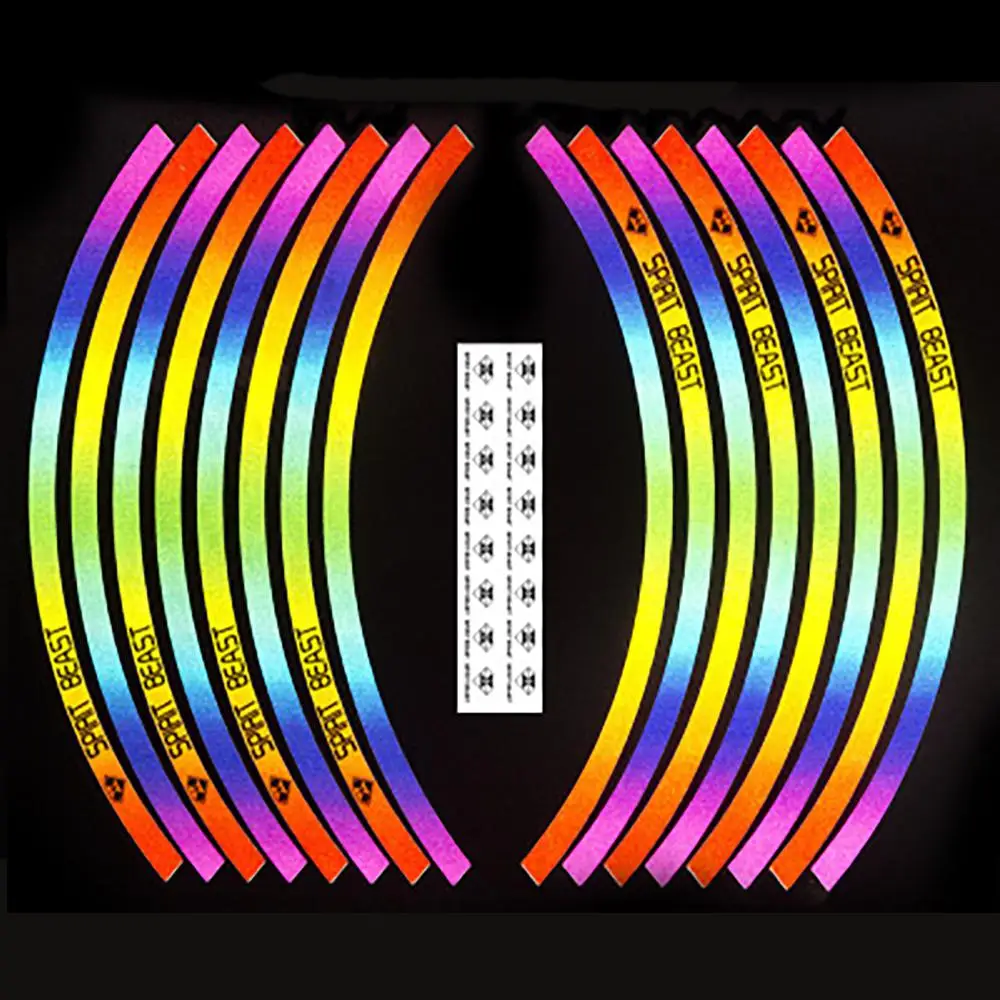 Наклейки для автомобиля мотоцикла и наклейка цветные светоотражающие полоски
