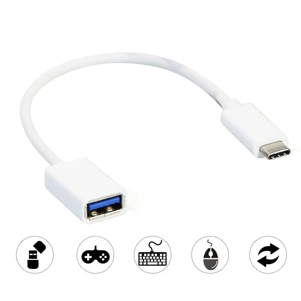 Кабель для передачи данных от Type C до USB2.0 УДЛИНИТЕЛЬ MacBook адаптер 16 см/6 3 дюйма в