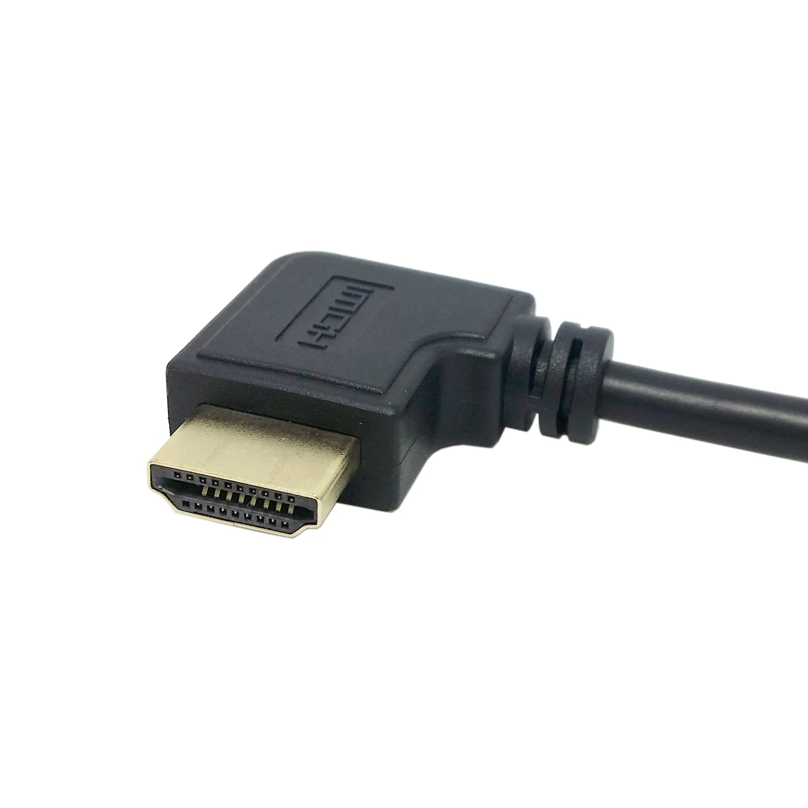 HDMI совместимый 1 4 19pin Ethernet & 3D Тип A папа левый Угловой 90 градусов к гнезду