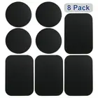 Hobbylan 8 шт. магнитные металлические пластины наклейка для смартфонов матовый черный для смартфонов и gps-устройств d25
