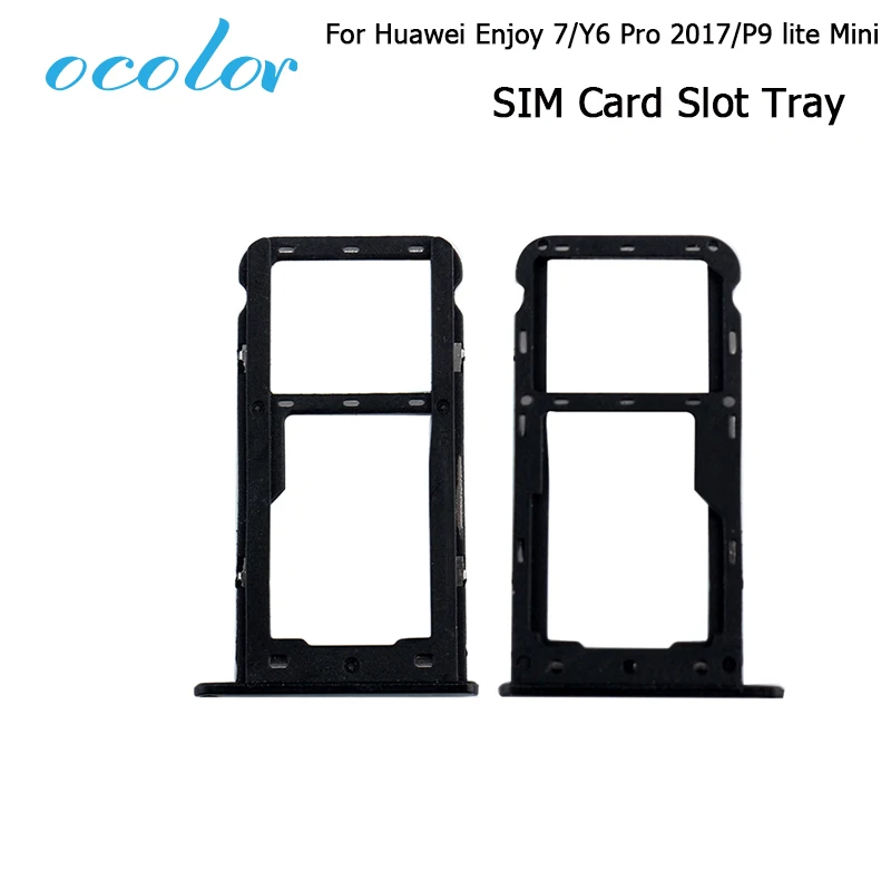 Ocolor для Huawei Enjoy 7 Адаптеры sim-карт Y6 Pro 2017 P9 lite Mini sim Слот карт памяти запасные части