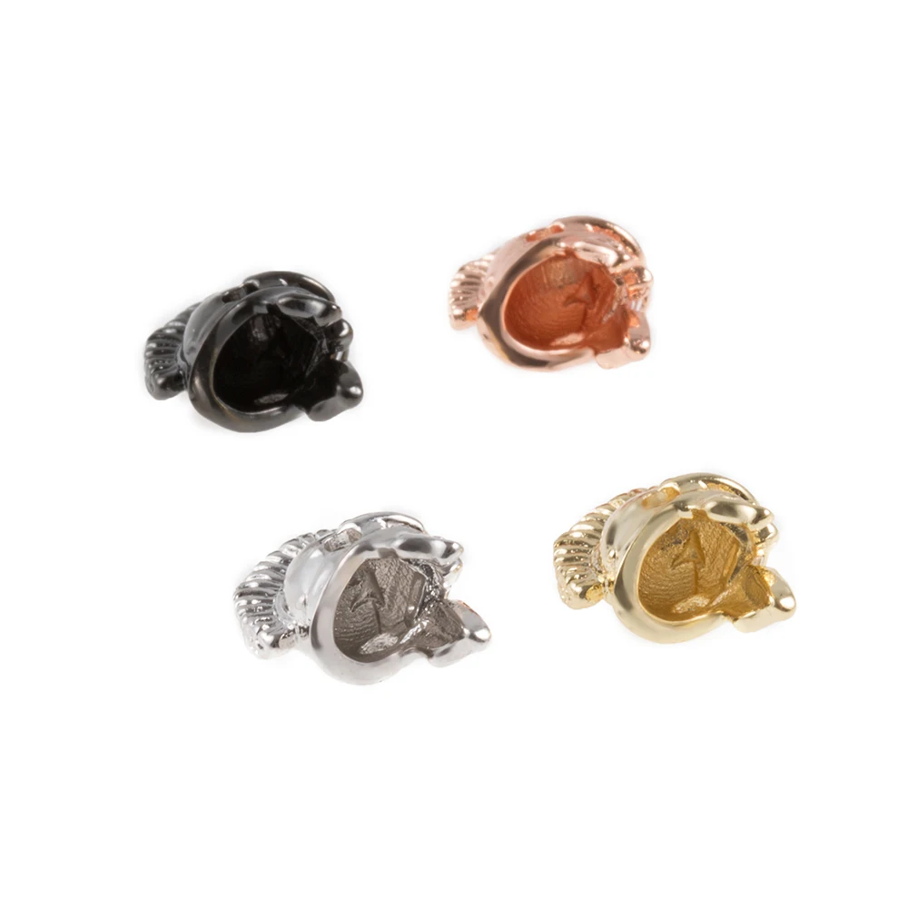 16*8 мм Спартанский шлем воин медь кубические циркониевые бусины Diy Мужские