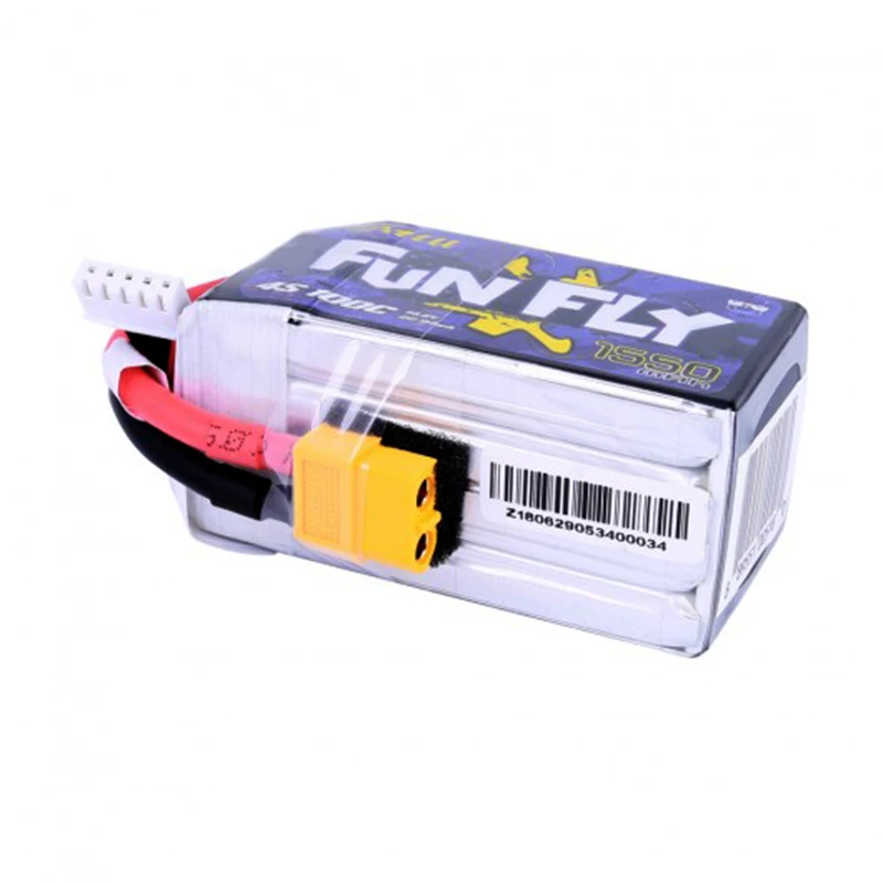 Оригинальный TATTU 14 8 V 1550mAh 100C 4S XT60 разъем Lipo батарея для Emax HAWK 5 FPV гоночный Дрон