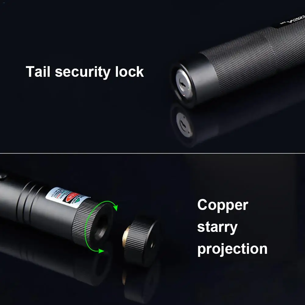 LAIDEYI Мощность ful зеленый и красный лазерная указка ручка Профессиональный Мощный
