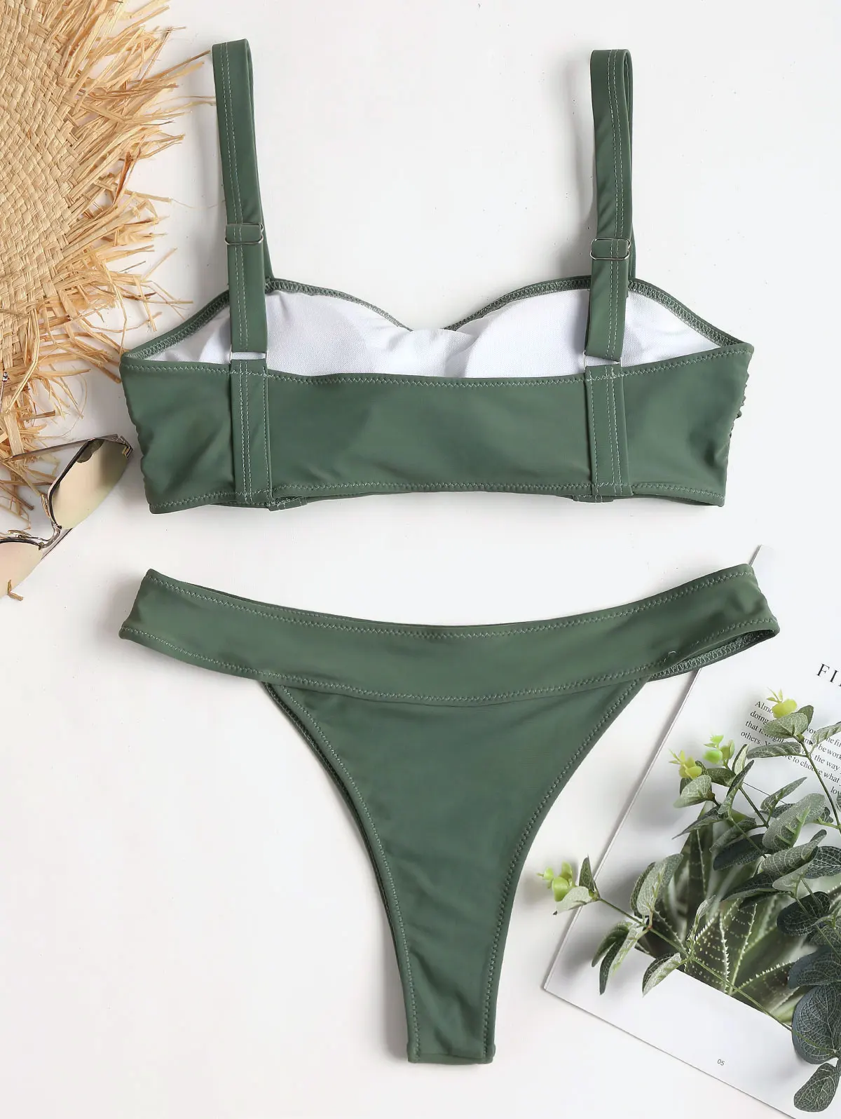 Женский купальник Бикини на бретельках с мягкими чашечками|Купальники| |