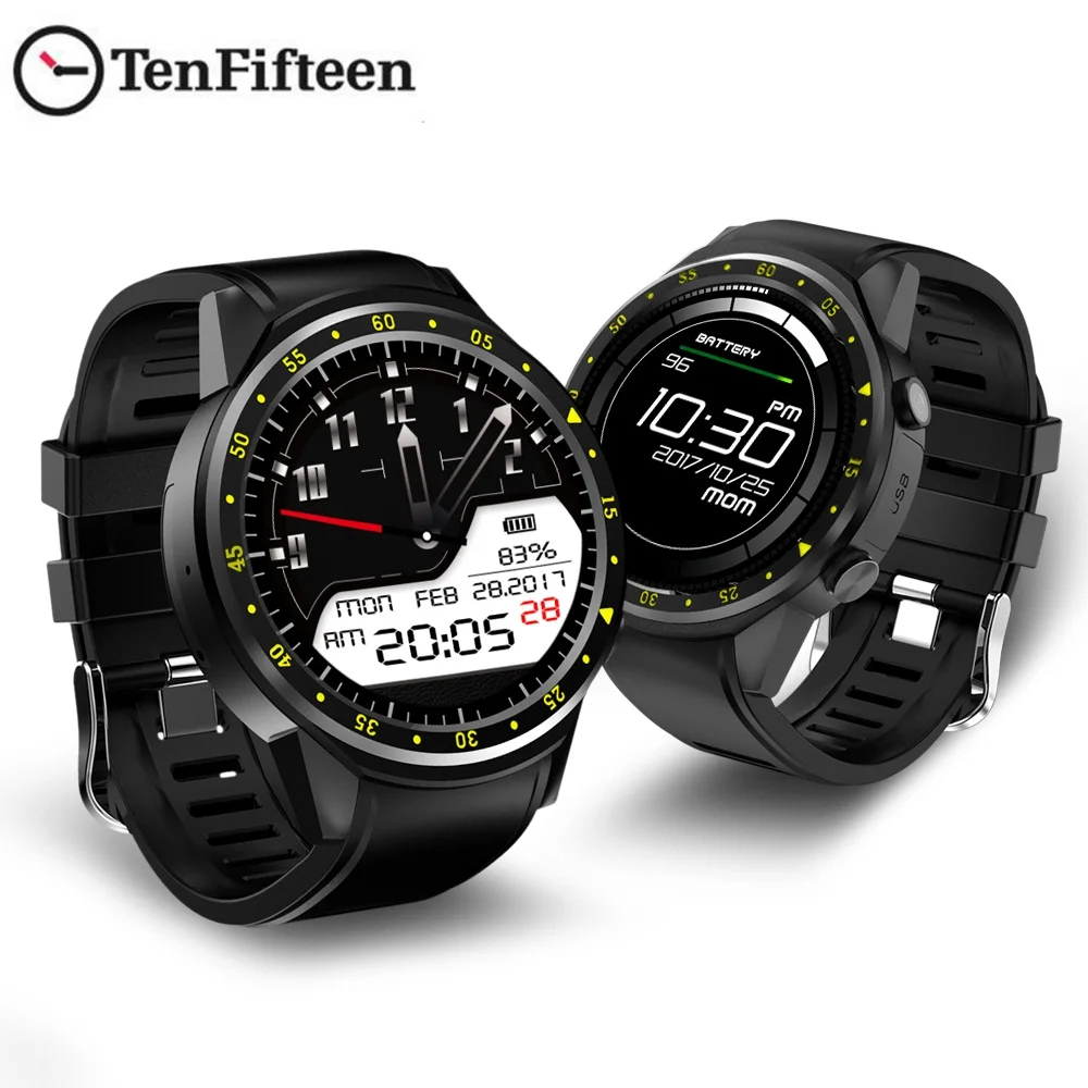 TenFifteen F1 Спортивные Смарт часы GPS телефон 1 3 дюймов MTK2503 двойной Bluetooth Beidou камера