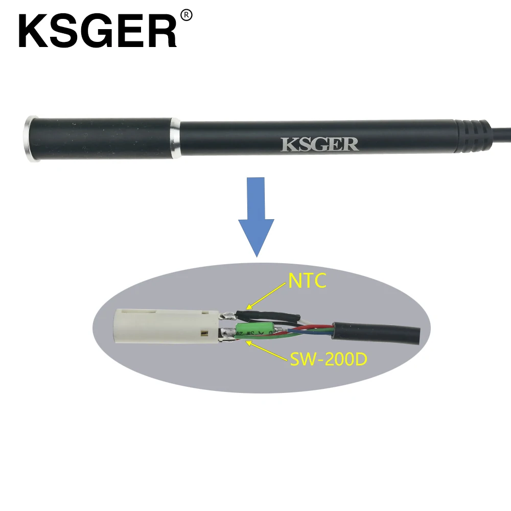 Ручка паяльника KSGER из алюминиевого сплава 9501 907 для V2.1S V2.0 V3.0 Stm32 Oled T12 цифровой