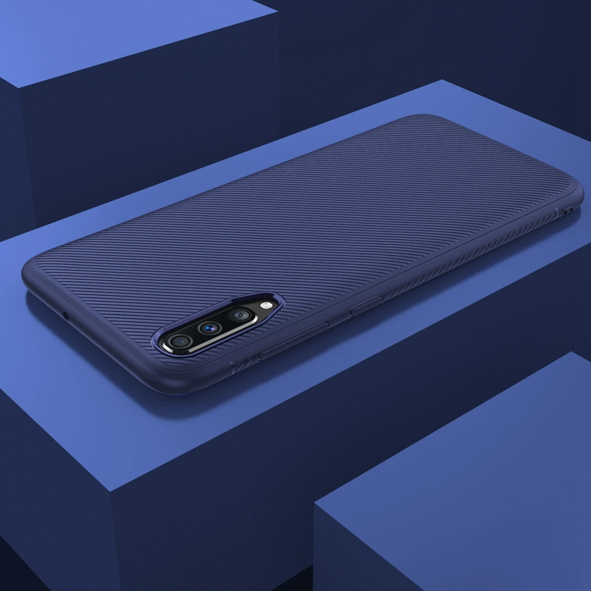 Чехол для Samsung Galaxy A70 A50 силиконовый мягкий чехол из углеродного волокна и ТПУ A40 A30