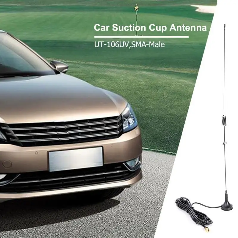 Новое поступление UT-106UV SMA-Male разъем VHF/UHF 144/430 MHz Двухдиапазонная Автомобильная