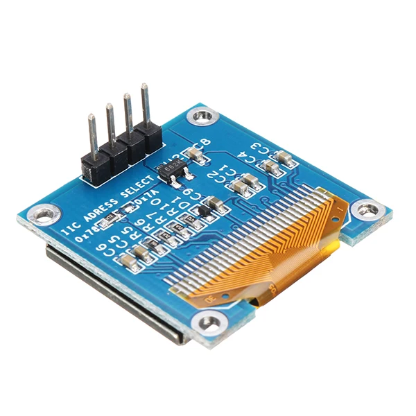 4 контактный Синий IIC I2C OLED дисплей 0 96 дюйма модуль защиты экрана для