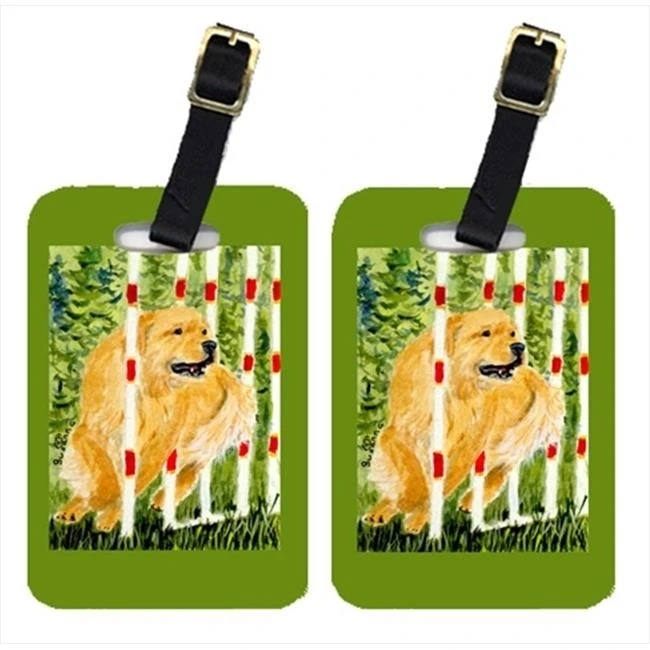 Carolines Treasures SS8906BT золотистый ретривер багажная бирка-пара 2 4x2 75 дюйма. | Багаж и