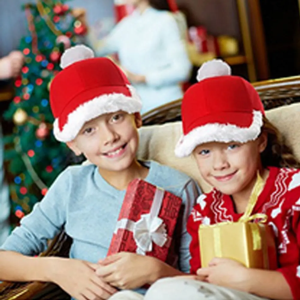 Christmas Cap Thick Ultra Soft Plush Santa Claus Holiday Fancy Dress Hat |