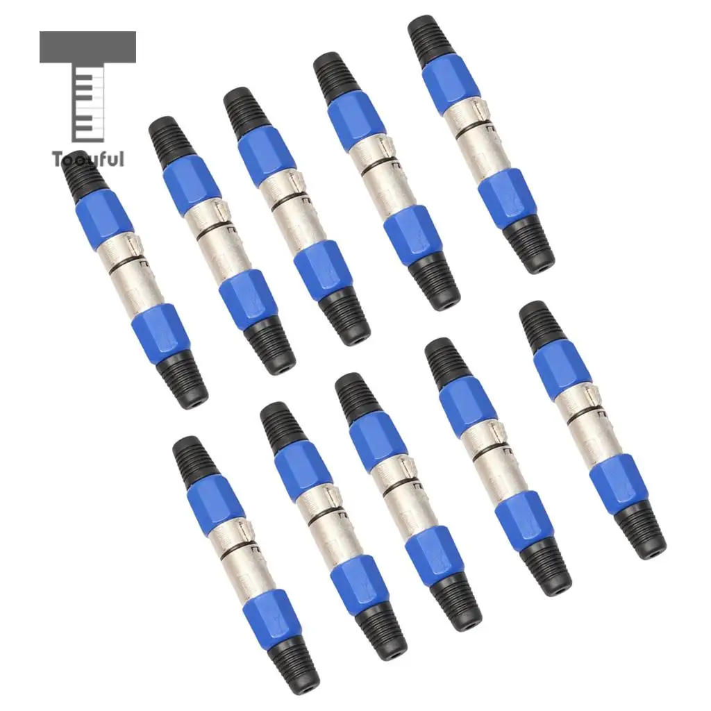 10 Pairs XLR Male &amp Female Microphone Plug Audio Cable Adapter Connector for Guitar Mixer | Спорт и развлечения