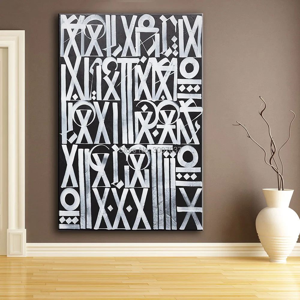 Ручная роспись на холсте масляная живопись Настенный декор настенная RETNA Untitled III