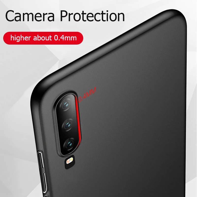 Для Huawei P20 Lite Чехлы жесткие матовые задние чехлы для P30 Pro Y6 Y7 2019 Nova 3 4 Honor 20i 10i 8C 8X 8A 8S
