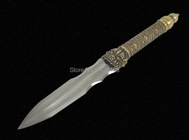 194 см * стальная ручка KungFu длинное копье WuShu Spear дамасский меч стальной острый