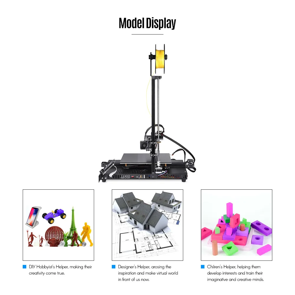 Creasee CS-10 3D принтер DIY Kit ультра-тонкое металлическое основание высокая точность