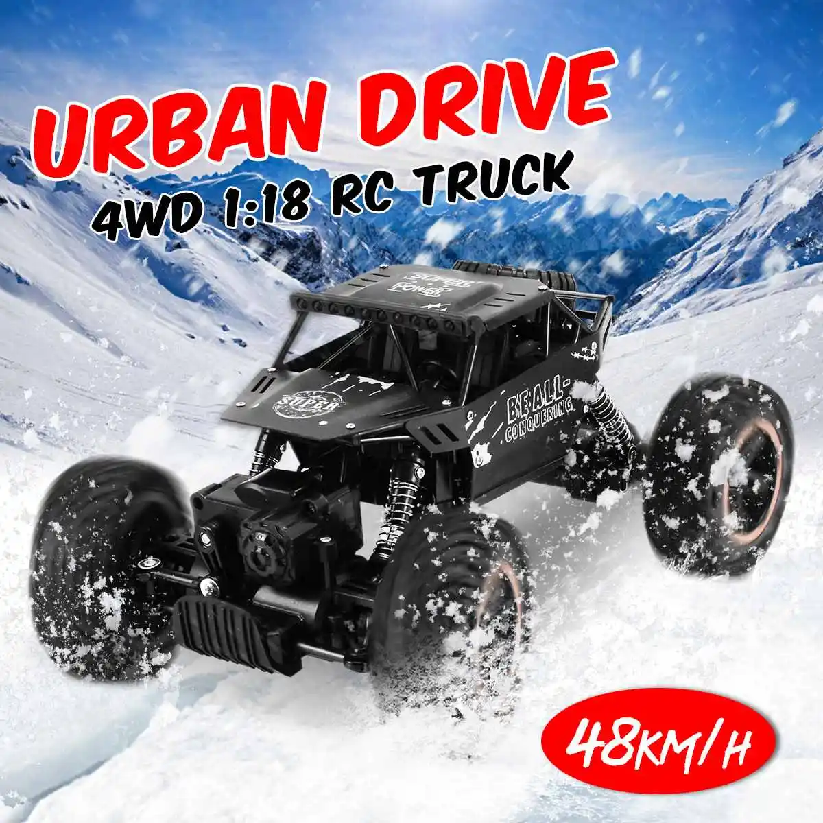 1: 18 48 км/ч RC автомобиль 4WD грузовик 2,4 ГГц один ключ трансформации вездеход восхождение автомобиля дистанционного Управление игрушки