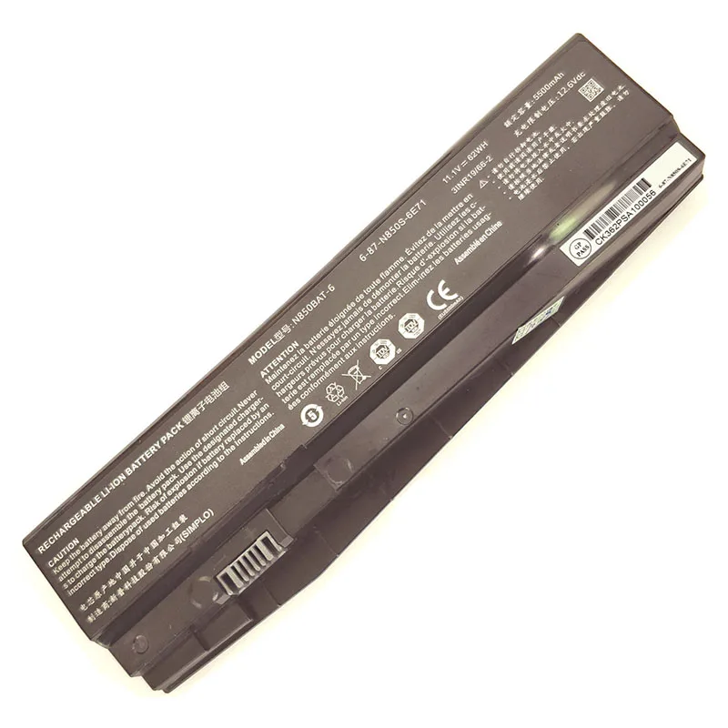 6 87 N850S 6U7 6E7 N850BAT Аккумулятор для Schenker Technologies XMG A517 CLEVO N850HC N850HJ N850HJ1 N850HK1|Аккумуляторы