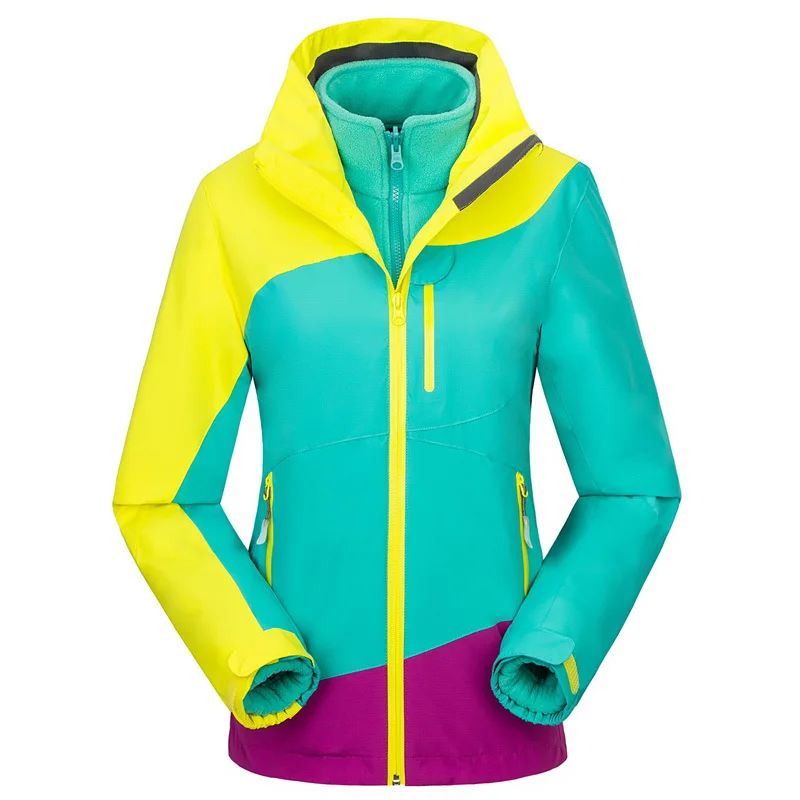 Новая женская мягкая куртка 3 в 1 для походов кемпинга альпинизма уличная