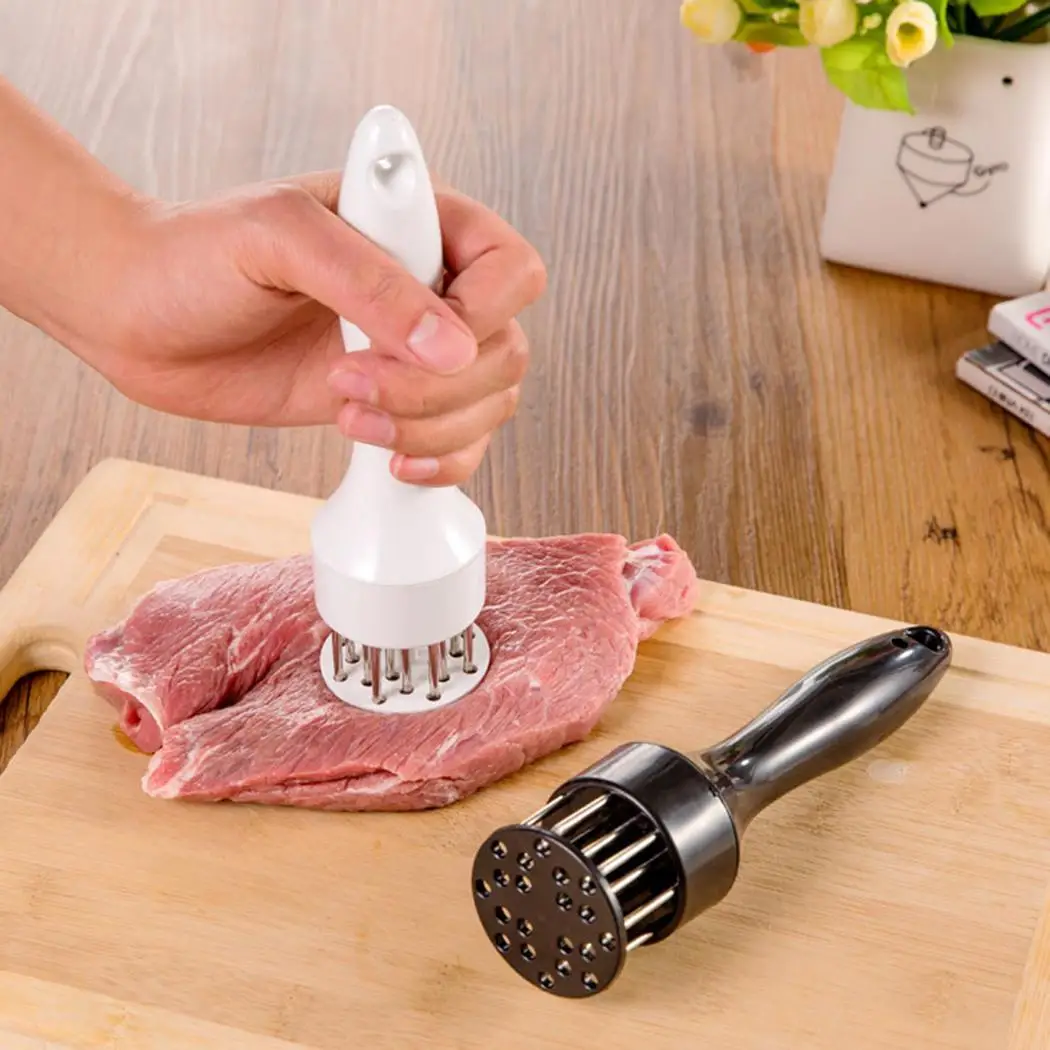 Meat Tenderizer Hammer Stainless Steel Needle White Black Steak Cooking Tools |