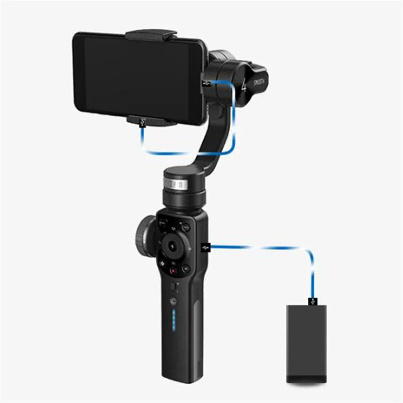 Zhiyun Smooth 4 бесщеточный 3 осевой ручной шарнирный стабилизатор для камеры iPhone X 8 Plus 7