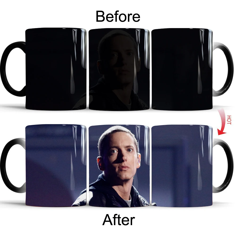 Волшебная кружка Eminem кофейные кружки пивной чай керамическая чашка меняющие