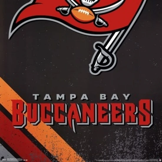 Тампа Bay Buccaneers-логотип 14 печать плакатов (22x34) | Дом и сад