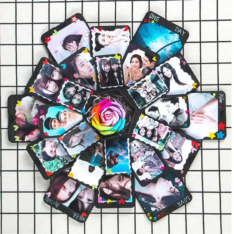 Инновационная Взрывная коробка DIY ручной работы фотоальбом на День святого