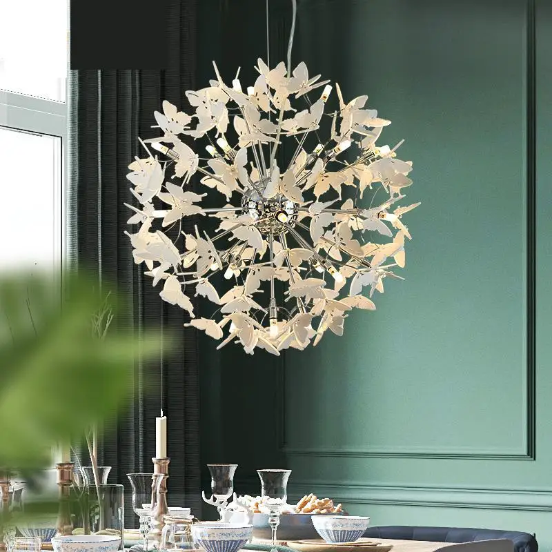 

Wedding Led Butterfly pendant lamps for Bar Restaurant G4 Led Butterfly lamp led luminaria Bedroom pendant Light Hotel Fixtures