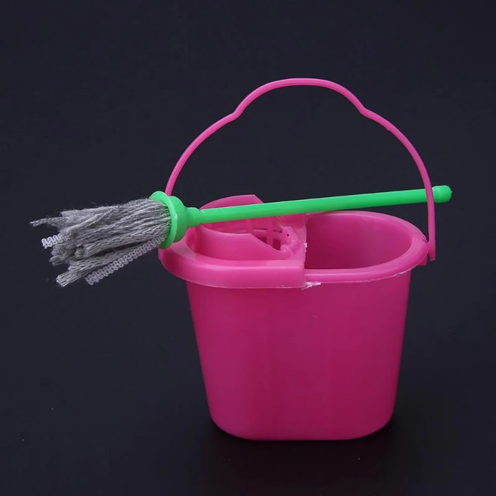 5 шт. инструменты для чистки кукол детские игровые Швабра уборки дома набор метлы