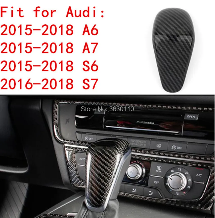 Gear Shift Cover Plastic Shifter Decoration stick Knob For Audi A4 B8 B9 A5 A6 C7 A7 Q5 Q7 S4 S5 S6 S7 Accessories Car Styling | Автомобили