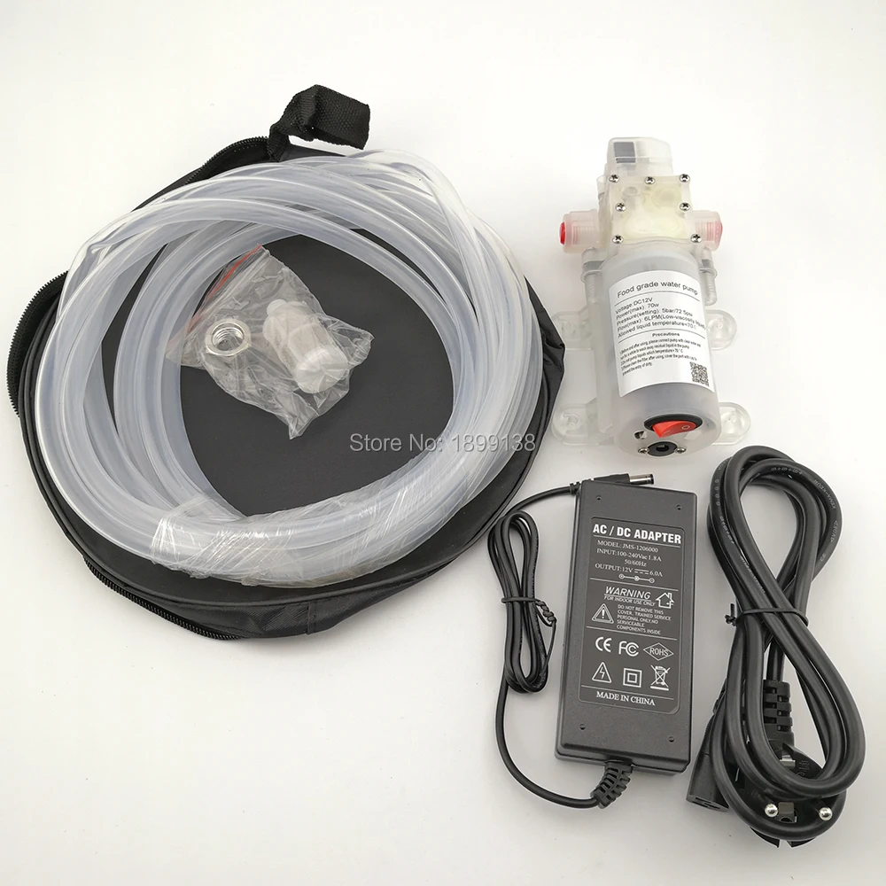 Электрический пищевой водяной насос, 12 В, 24 В, 70 Вт, насос для вина, молочный самовсасывающий мембранный Водяной насос с автоматическим контролем давления