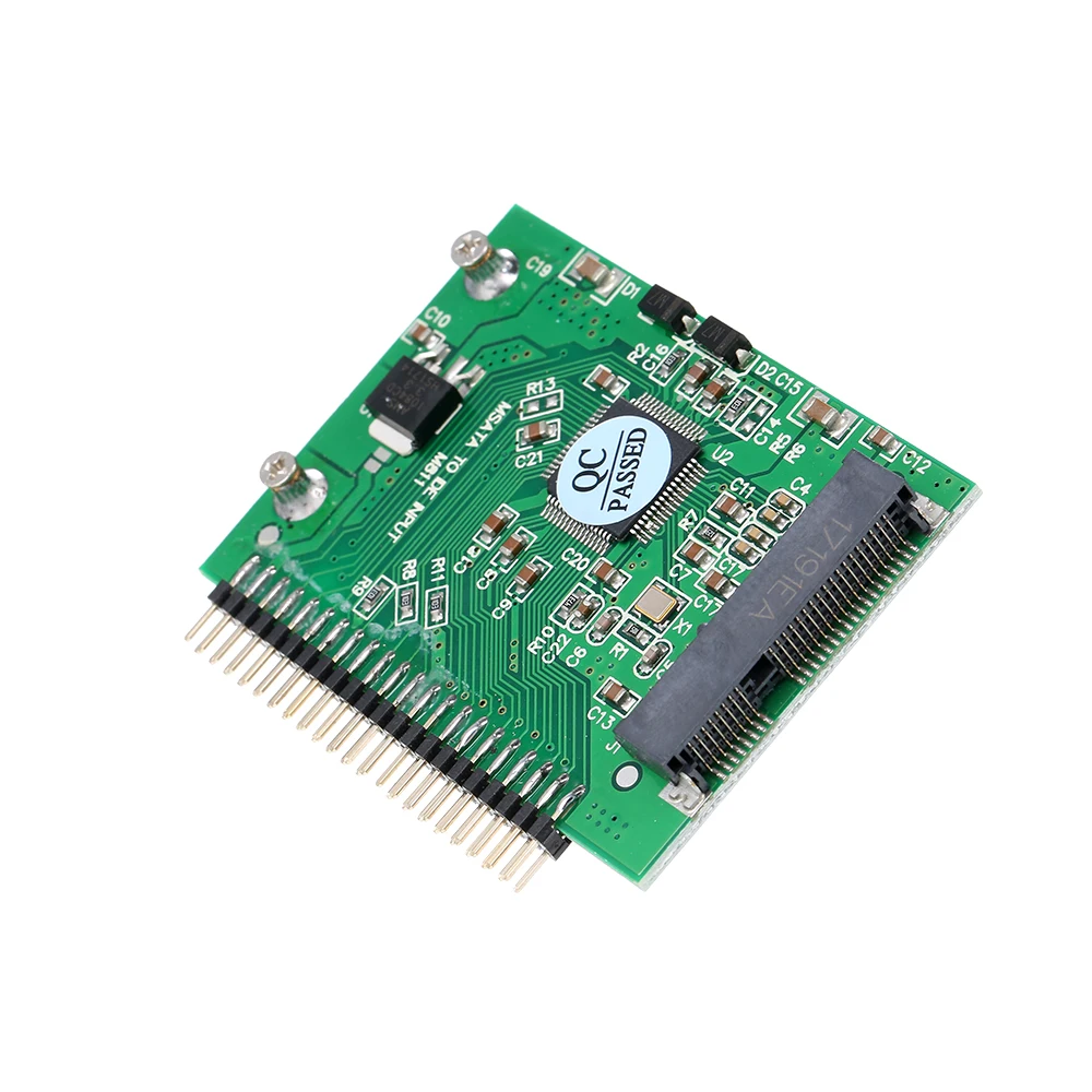 MSATA (PCI E) SSD до 2 5 'ཨPin IDE конвертер адаптер как дюймов HDD для ноутбука 44Pin
