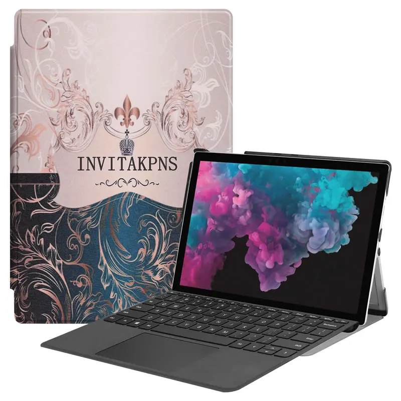 Для Microsoft Surface Pro 4 5 6 PU кожаный чехол подставка для 12 3 ''планшетный ПК Защитный +
