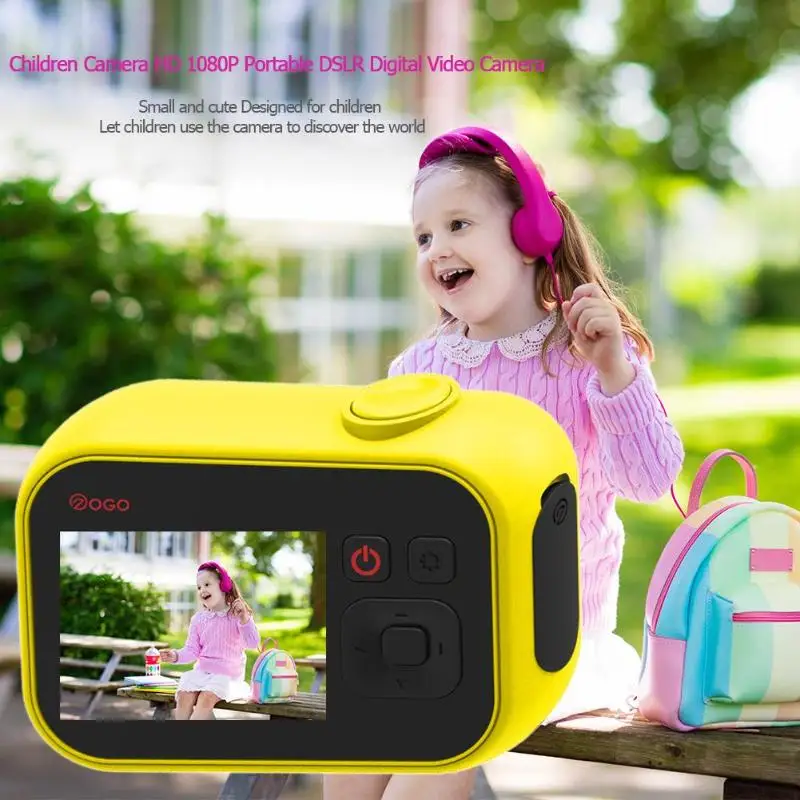 Детская мини камера HD 1080P Портативная DSLR цифровая видеокамера для домашнего