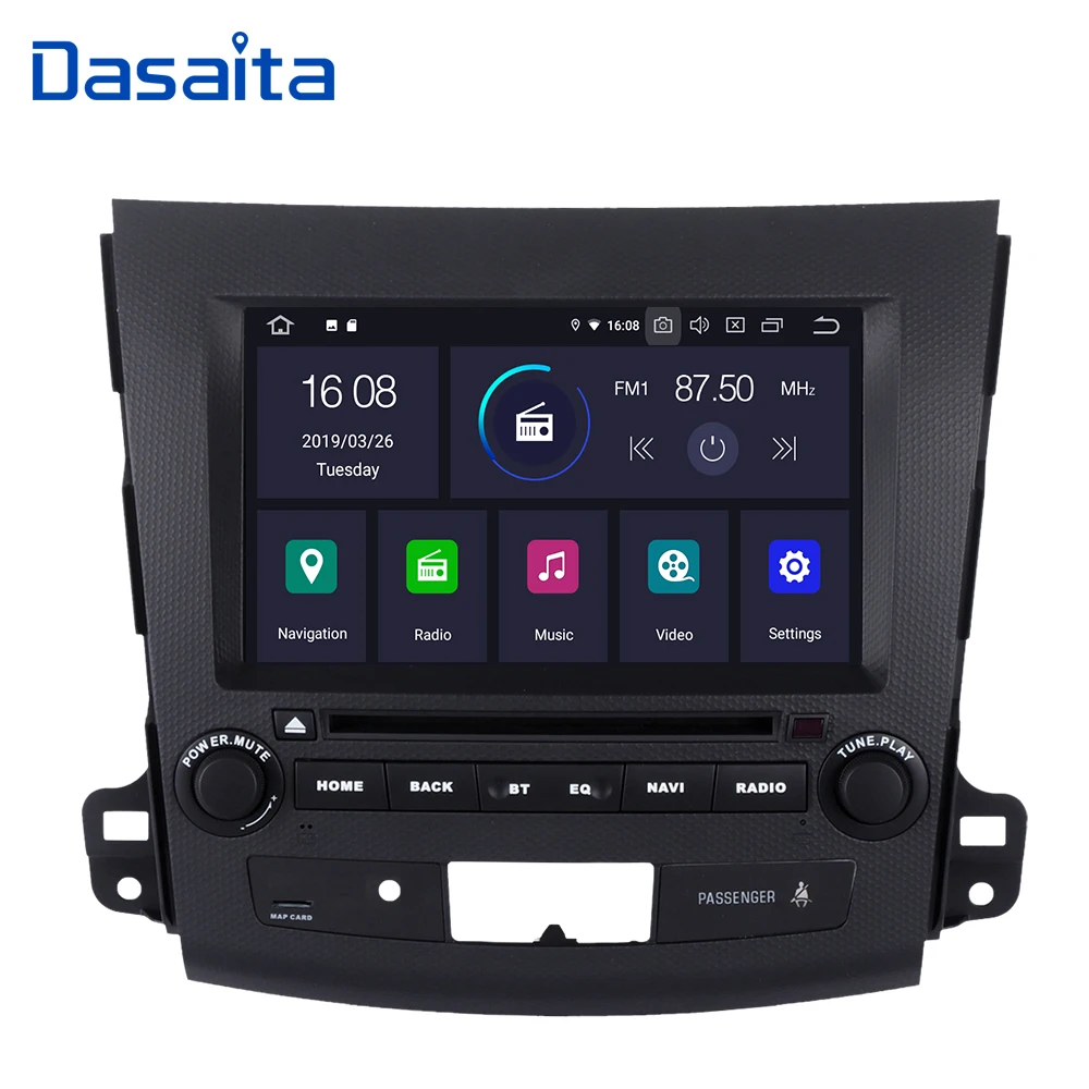Автомобильный DVD плеер Dasaita 8 &quotHD сенсорный экран 2 Din Android 9 0 четыре ядра 16 Гб ПЗУ GPS