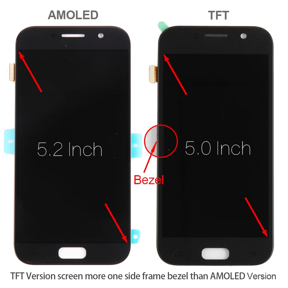 TFT сенсорный ЖК экран для SAMSUNG GALAXY A5 2017 A520F дигитайзер сенсорное стекло в сборе