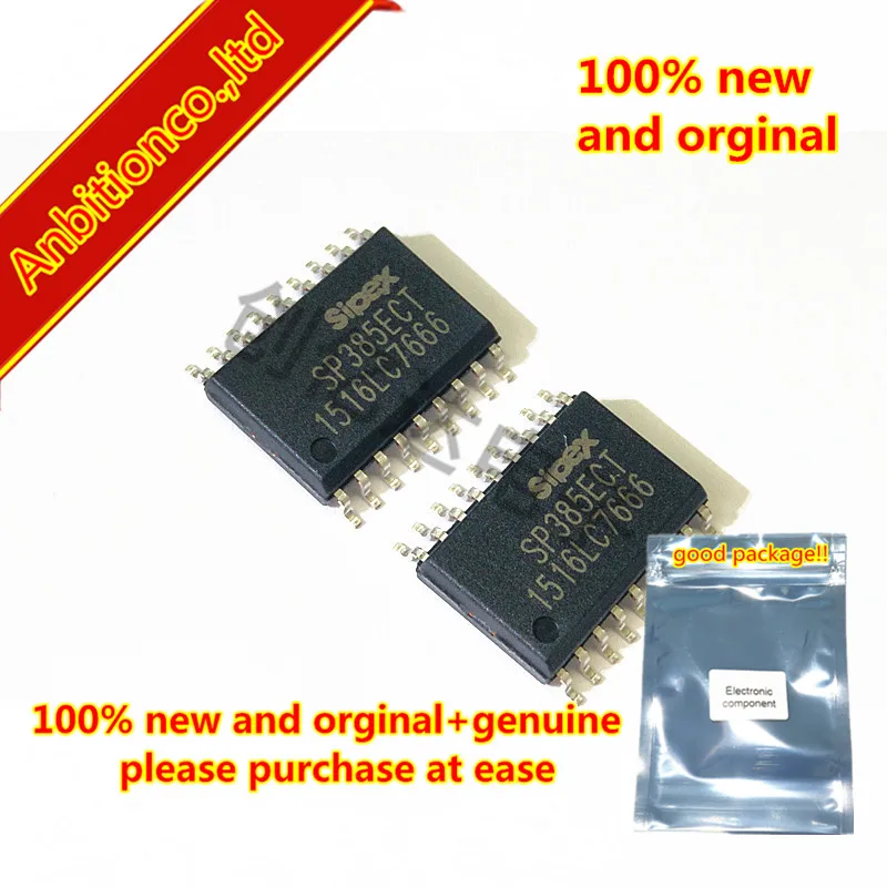 10 шт. 100% Новый оригинальный SP385ECT SP385 SOP 18 Улучшенный + 3V или 5V строчный