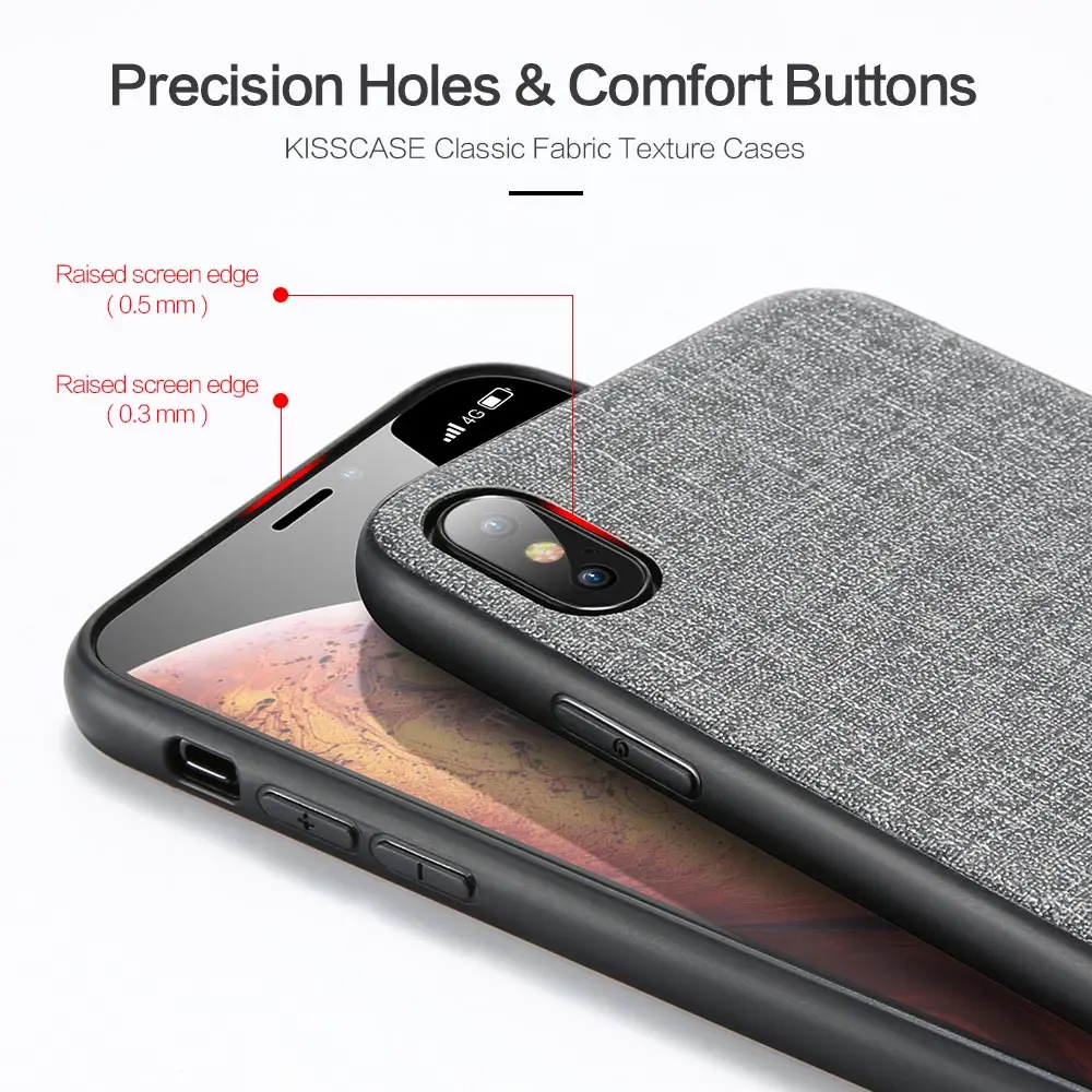 KISSCASE тряпичный чехол для Xiao mi 9 8 Lite A2 A1 тканевый кожаный Red 5 Plus Note 7 Capinhas Coque Capa Fundas |