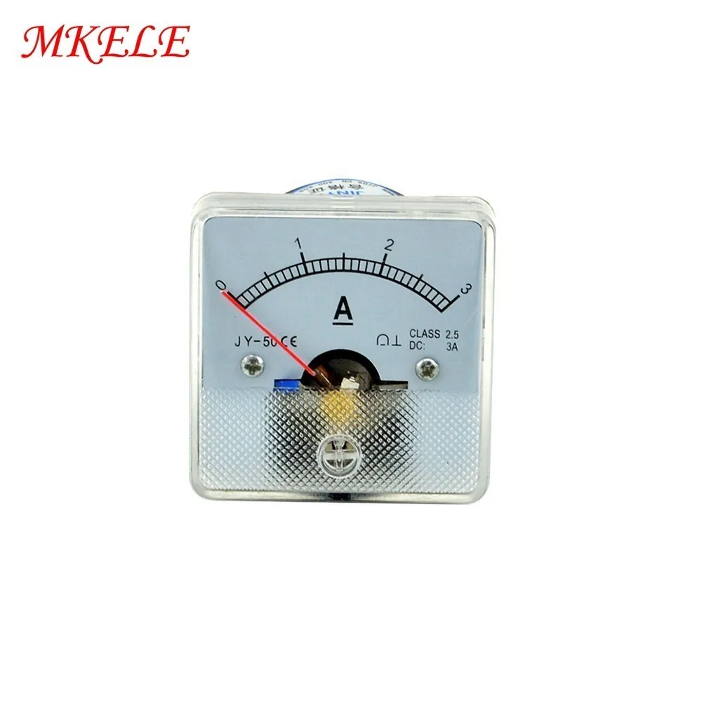 Горячая продажа DC 3A измеритель тока Аналоговый Амперметр Панель Ампер указатель